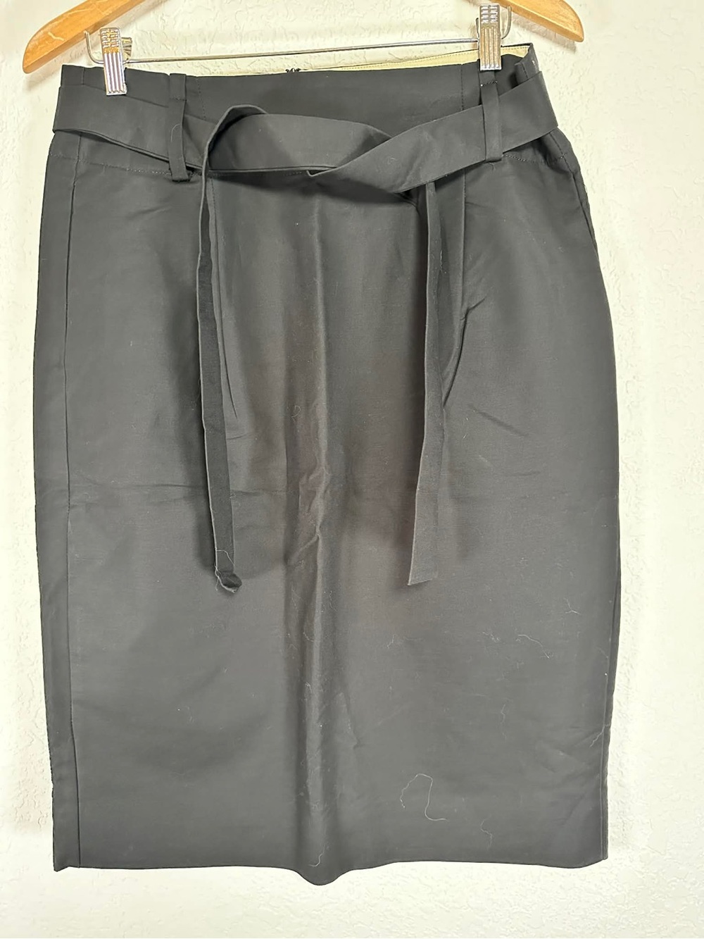 Essential by NOA NOA Classic Black Belted Pencil Skirt